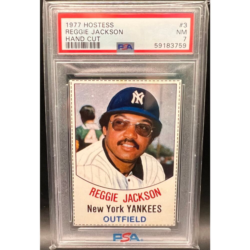 1977 Hostess Reggie Jackson PSA 7 New York Yankees Oakland A's Angels Orioles